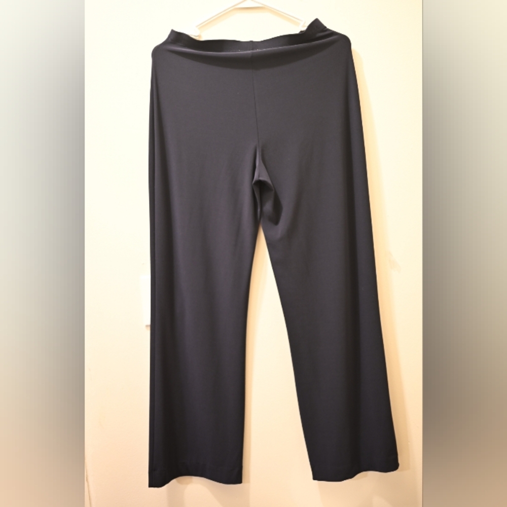Conrad C Collections Navy Blue Wide Leg Lounge Pants OverSized S Made In Canada